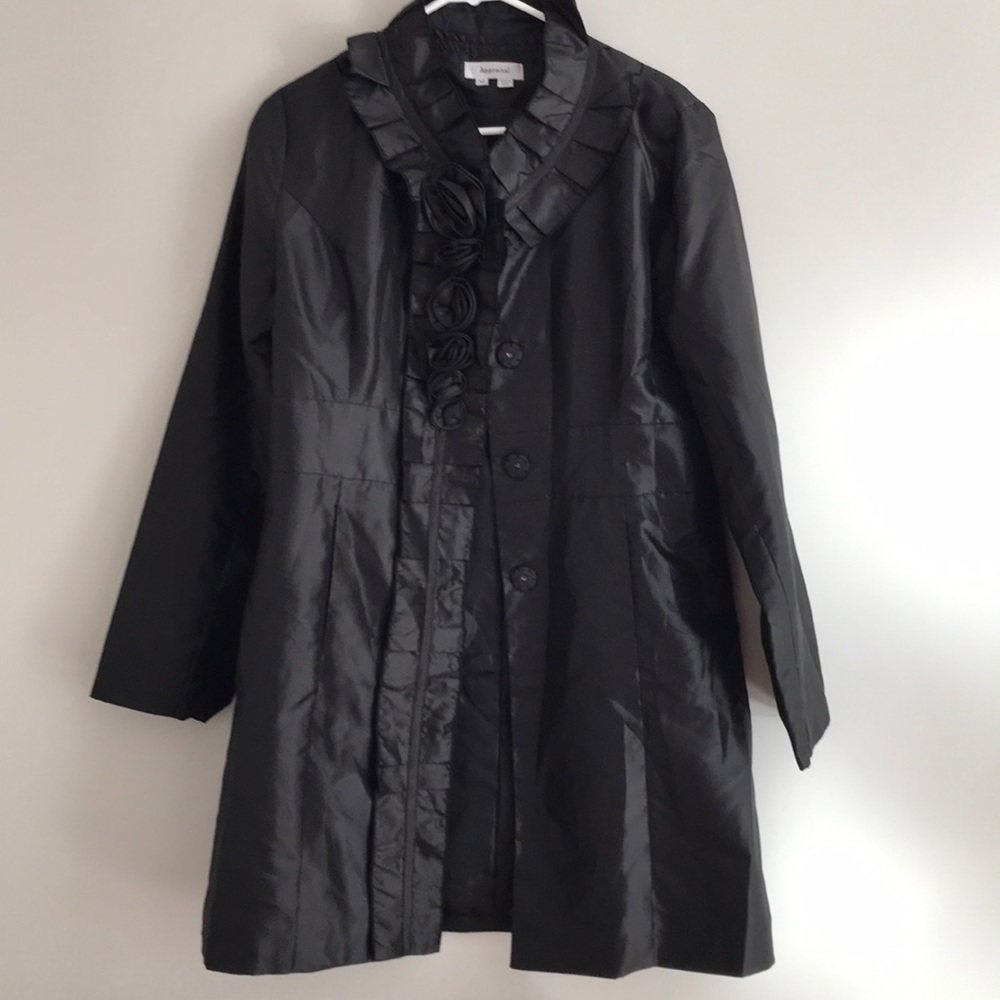 Thin black dress coat - Picture 2 of 7